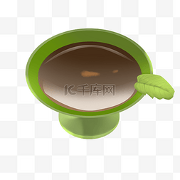 绿色茶茶水