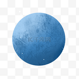 蓝色素材免费图片_简约蓝色星球水星