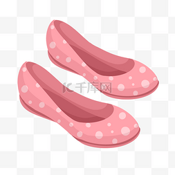 粉色的凉鞋手绘插画