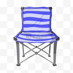 蓝色椅凳图片_蓝色的画凳手绘插画