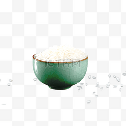 小米粒堆图片_主食一碗大米饭大米粒