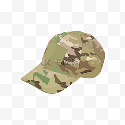 军事迷彩帽子插图