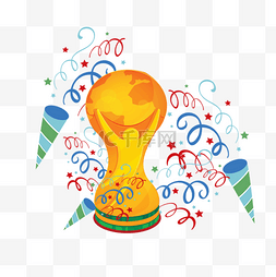 足球盛典图片_2018俄罗斯足球世界杯奖杯设计插