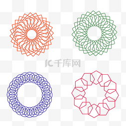 中国风几何图形图片_中国风图案花纹png矢量图