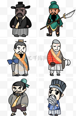 刘图片_三国演义卡通人物插画