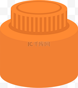 橙色盖子图片_矢量图一个大罐子