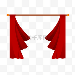 免费下载节日庆典灯笼幕布插画个人vip和企业vip免费下载手绘红色幕布