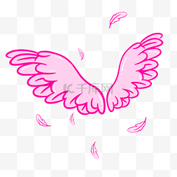 创意天使翅膀图片_炫美的翅膀手绘插画