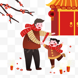 卡通慈祥妈妈图片_新年吃糖葫芦的小女孩