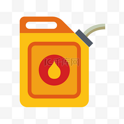 一罐手绘的卡通汽油