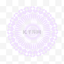紫色圆圈复古图形png素材