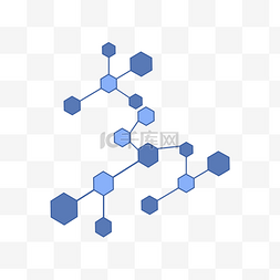 螳螂结构图片_蓝色六边形几何结构