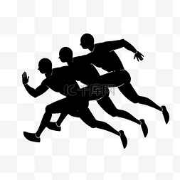 人跑步素材图片_可爱矢量免抠男孩奔跑跑步比赛剪