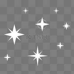 星空流程图图片_白色闪耀星星