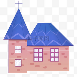 三角形建筑图片_彩色创意建筑房屋元素