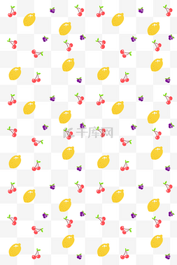 柠檬纹理图片_手绘柠檬底纹装饰