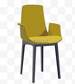 简约清新黄色图片_小清新黄色椅子