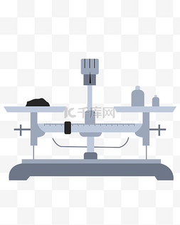 装饰矢量免扣图片_矢量免扣金属天平秤