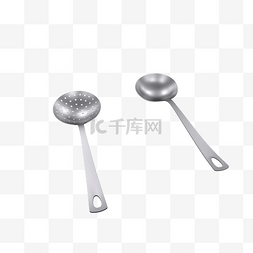 古代盛饭的碗图片_勺子不锈钢金属厨具漏勺厨房用品