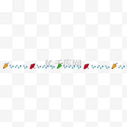 小清新雨伞分割线