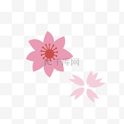 桃花枝条图片_浪漫粉红色樱花春季樱花桃花素材