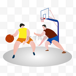 精彩篮球赛图片_打篮球的人矢量素材