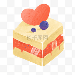创意蛋糕插画图片_手绘食物蛋糕插画