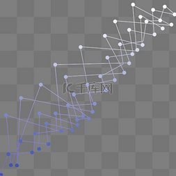点线条科技蓝色图片_蓝色点线矢量图元素