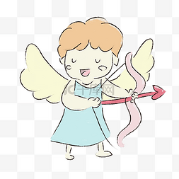 情人节可爱手绘丘比特小天使