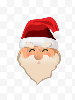 圣诞老人头像设计图片_手绘可爱圣诞老爷爷头像元素