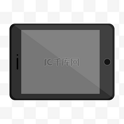 科技电脑黑色图片_黑色平板电脑插图