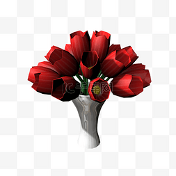 家具焕新季图片_美丽的红色花束花瓶