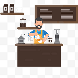 app海报图片_咖啡师专业调配咖啡