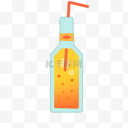 瓶装橙汁素材图片_ 瓶装橙汁