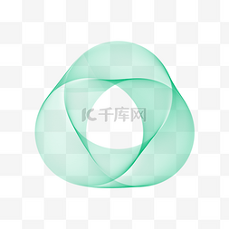 绿色圈图片_简约线条抽象绿色曲线
