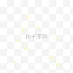 宇宙黄色图片_许多闪光的星星png