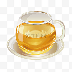矢量玻璃杯图片_美味姜茶矢量素材