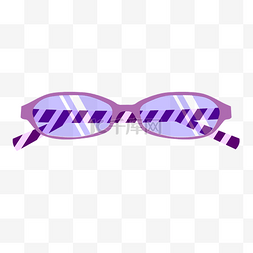 工艺眼镜框图片_紫色条纹眼镜镜框
