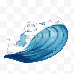 大海唯美图片_一朵朵蓝色浪花轻轻拍打海浪