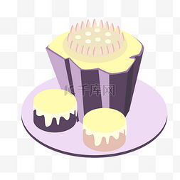 蛋糕守护图片_手绘2.5D顶视图-小蛋糕