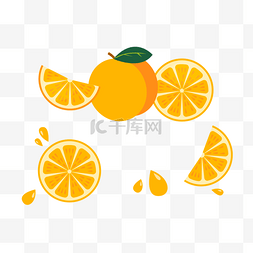 png橘子图片_卡通橘子矢量图下载