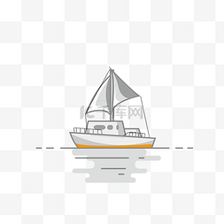 线绘图片_鼠绘帆船平面