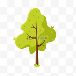 矢量绿叶素材图片_绿色的树矢量素材