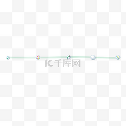 蓝色简约圆形图片_蓝色立体圆形分割线