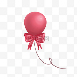 立体粉色节日气球
