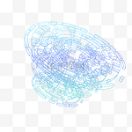 蓝色科技卫星标题