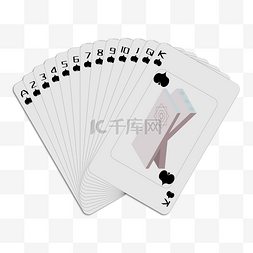 扑克牌免抠元素图片_黑桃色扑克牌矢量免抠png