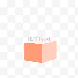 3d红色方块图片_红色正方体免抠图