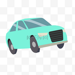 蓝色小汽车