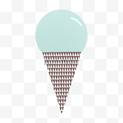 蛋筒冰淇淋卡通图片_卡通冰淇淋蛋筒免抠图